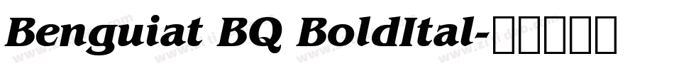 Benguiat BQ BoldItal字体转换